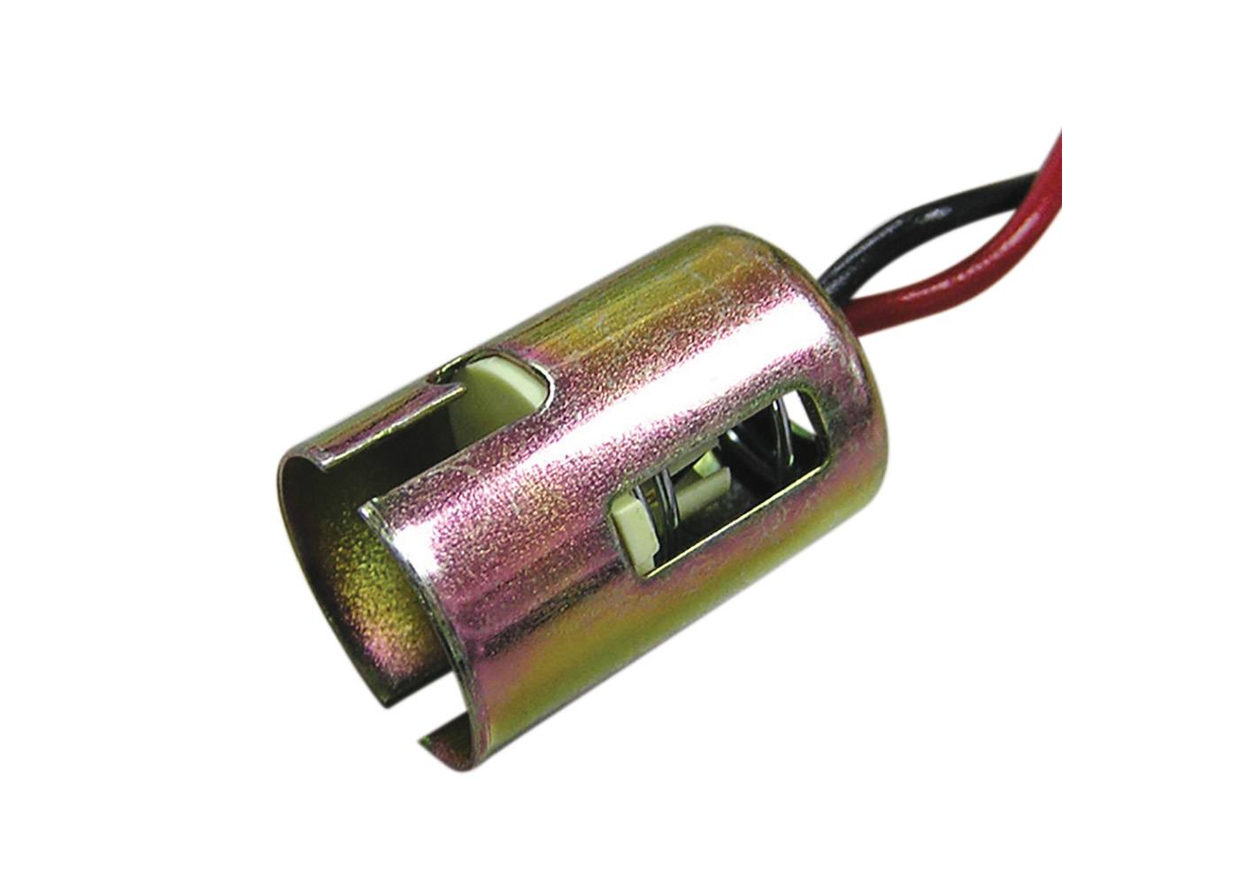 RBH011 BA15D bulb connector with straight cable exit